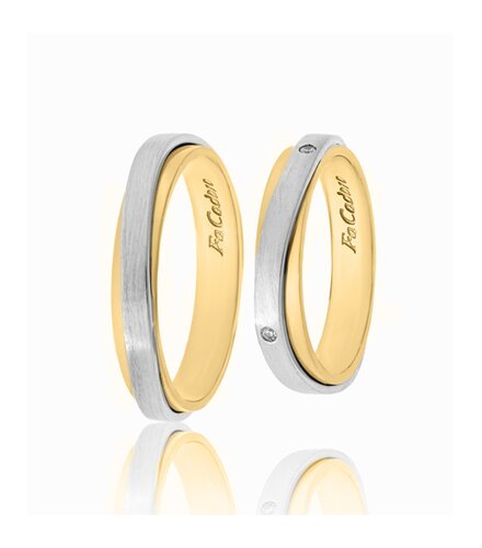 FACADORO Wedding Ring With Pattern Gold K14 WR-72WG