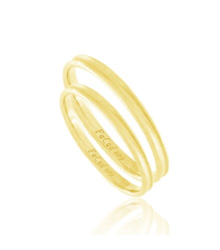 FACADORO Wedding Ring With Pattern Gold K14 WR-94G