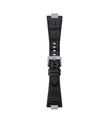 TISSOT Αυθεντικό Μαύρο Δερμάτινο Λουράκι Για PRX 12mm T852047562