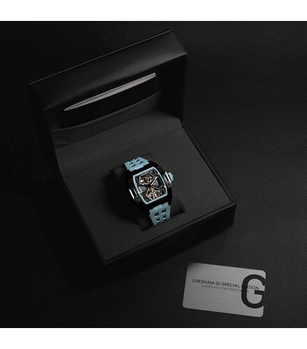 GRESHAM GL Special Edition Black and Light Blue Colourway-Horizon G1-0001-BLUE