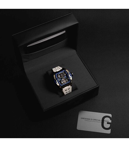 GRESHAM GL Special Edition White and Blue Colourway-Glacier G1-0001-WHT