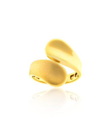 FACADORO Δαχτυλίδι Σε Κίτρινο Χρυσό 14K RI-000686G