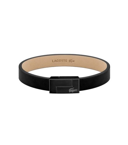 LACOSTE Leather Stainless Steel Bracelet 2040073