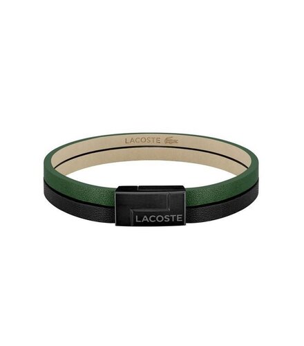 LACOSTE Leather Stainless Steel Bracelet 2040074