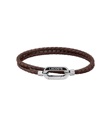 LACOSTE Leather Stainless Steel Bracelet 2040113