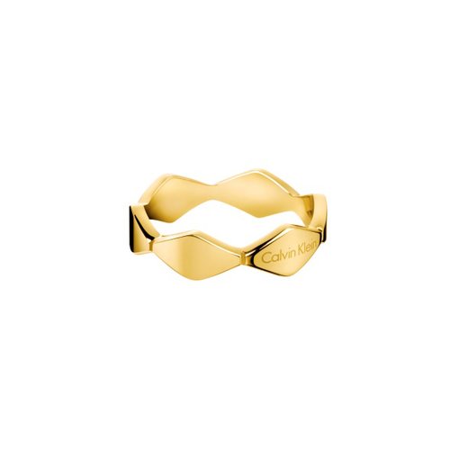 CALVIN KLEIN Snake Gold Stainless Steel Ring KJ5DJR1001