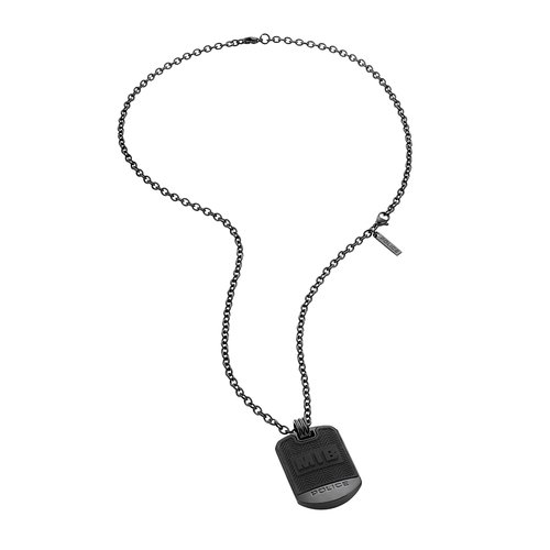 POLICE Onset MIB Stainless Steel Necklace 70cm 26400PSUB-01