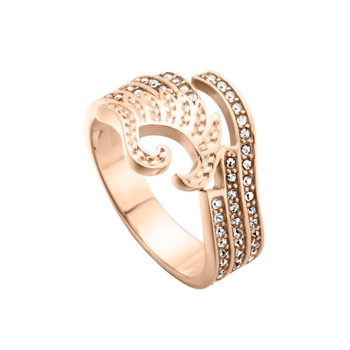 JUST CAVALLI Glam Chic Rose Gold Stainless Steel Ring JCRG00670308