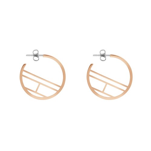 TOMMY HILFIGER Rose Gold Stainless Steel Earrings 2780330