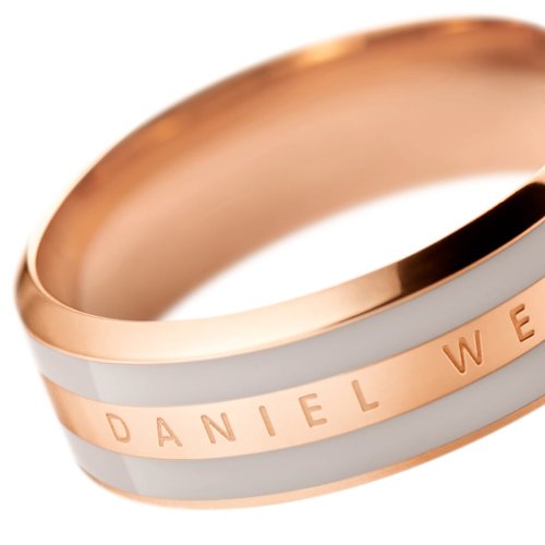DANIEL WELLINGTON Classic Ροζ Χρυσό Δαχτυλίδι Από Ανοξείδωτο Ατσάλι Και Σμάλτο DW00400056