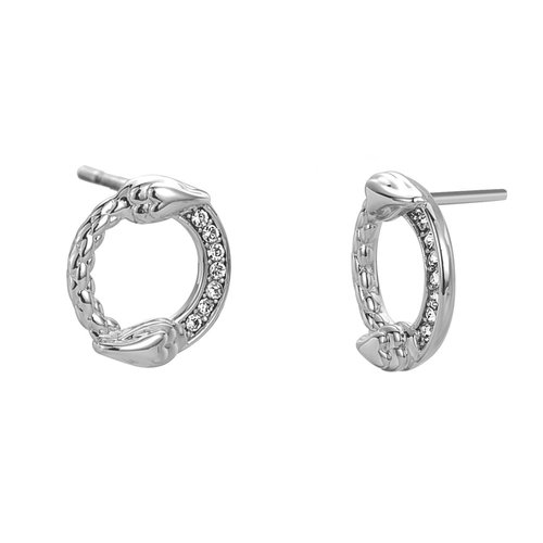 JUST CAVALLI Logo Stainless Steel Earrings JCER00800100