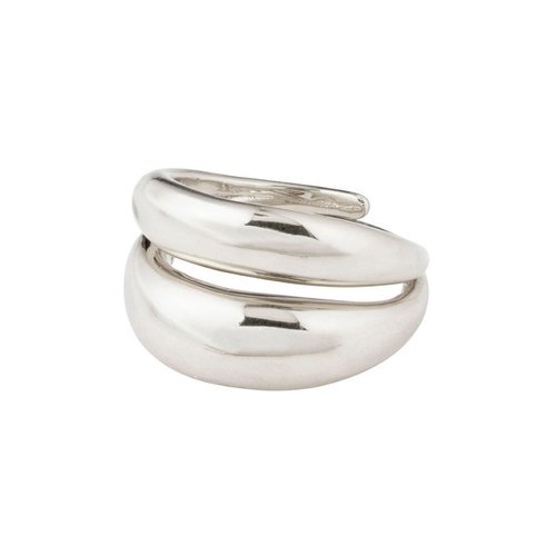 PILGRIM Reconnect Chunky Statement Silver-Plated Adjustable Ring 102136004