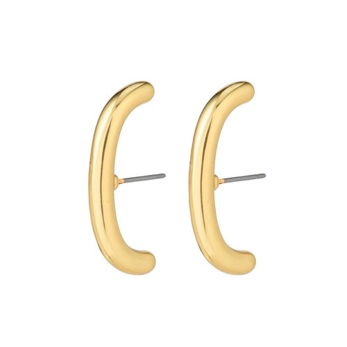 PILGRIM Clarity Half Hoop Gold-Plated Earrings 112132003