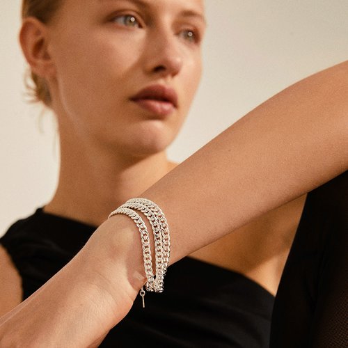 PILGRIM Authenticity Chain Silver-Plated Bracelet 122136002