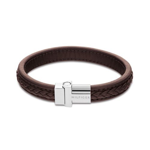 TOMMY HILFIGER Leather Stainless Steel Bracelet 2790376