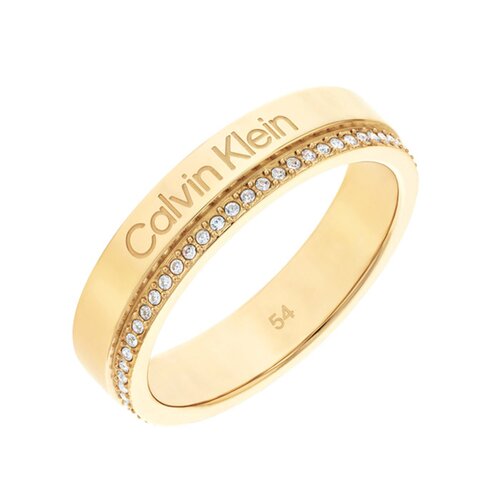 CALVIN KLEIN Δαχτυλίδι Χρυσό Από Ανοξείδωτο Ατσάλι 35000201