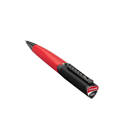 DUCATI Trofeo Στυλό Μαύρο Κόκκινο Με Γκρι Φινίρισμα Από Ανοξείδωτο Ατσάλι DTRGB2100207