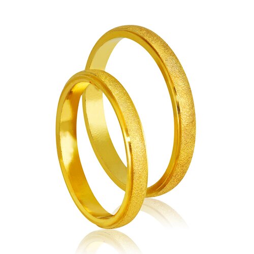 STERGIADIS Wedding Ring With Pattern Gold K14 402-GOLD