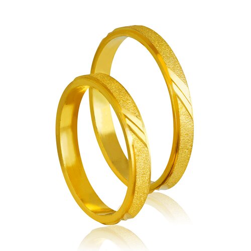 STERGIADIS Wedding Ring With Pattern Gold K14 403-GOLD