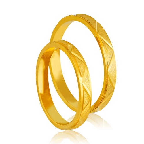 STERGIADIS Wedding Ring With Pattern Gold K14 405-GOLD