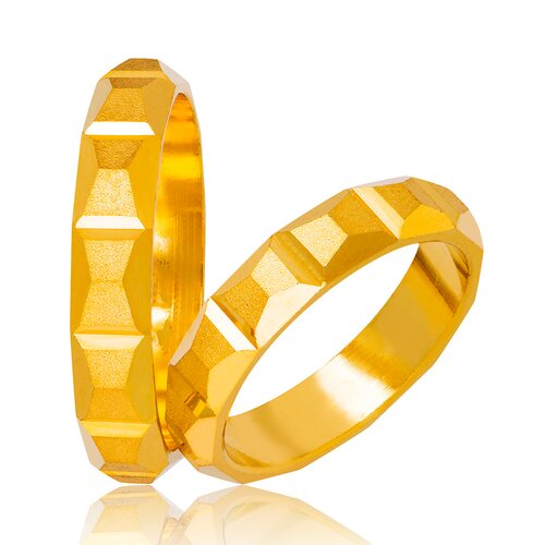 STERGIADIS Wedding Ring With Pattern Gold K14 711-GOLD
