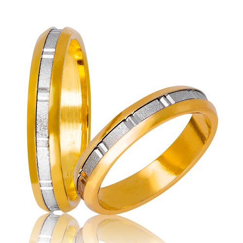 STERGIADIS Wedding Ring With Pattern Gold K14 718-WGGOLD