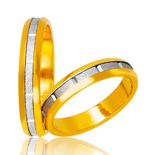 STERGIADIS Wedding Ring With Pattern Gold K14 720-WGGOLD