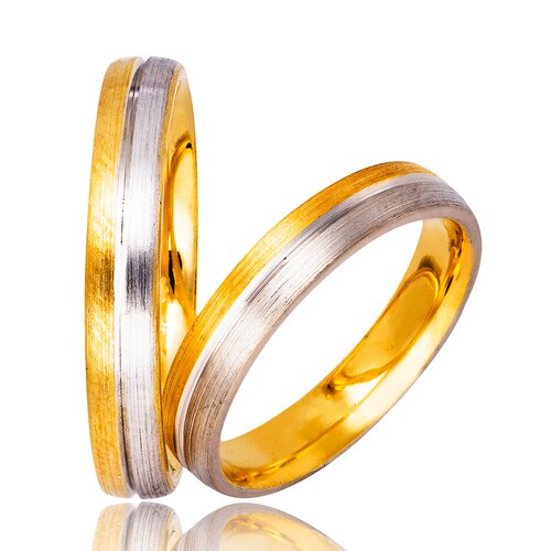 STERGIADIS Wedding Ring With Pattern Gold K14 730-WGGOLD