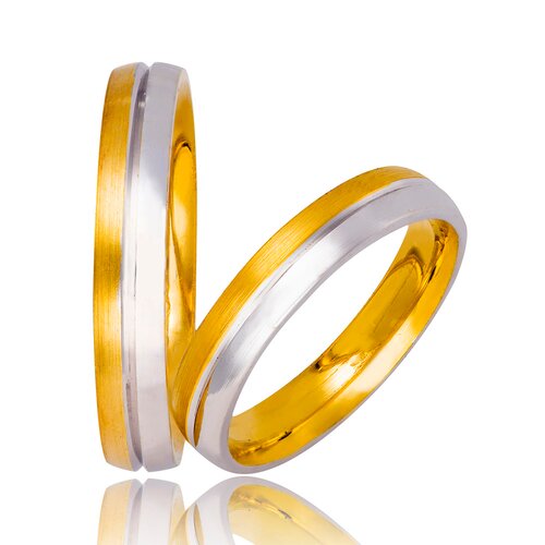 STERGIADIS Wedding Ring With Pattern Gold K14 733-WGGOLD