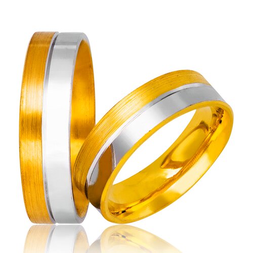 STERGIADIS Wedding Ring With Pattern Gold K14 741-WGGOLD