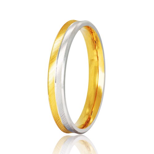 STERGIADIS Wedding Ring With Pattern Gold K14 S1-WGGOLD