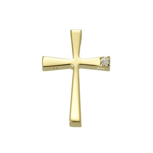 TRIANTOS Σταυρός Σε Κίτρινο Χρυσό 14K Με Ζιργκόν 1.2.1323Y
