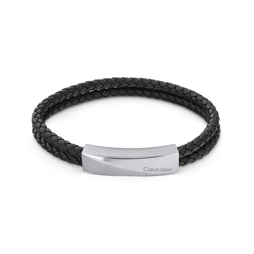 CALVIN KLEIN Leather Stainless Steel Bracelet 35000097