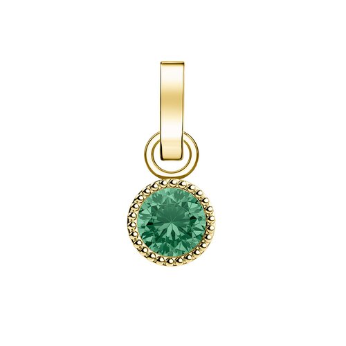 ROSEFIELD Birthstone Χρυσό Μενταγιόν Emerald Από Ανοξείδωτο Ατσάλι PE-GB-MAY