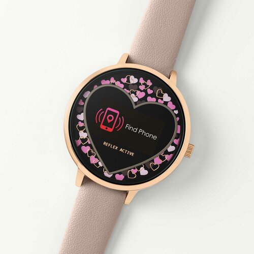 REFLEX ACTIVE Series 03 Smartwatch Scattered Heart Pink Strap RA03-2044