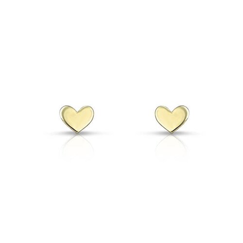 KALOUSTIAN Σκουλαρίκια Καρδιές Σε Κίτρινο Χρυσό 9K ERG11222