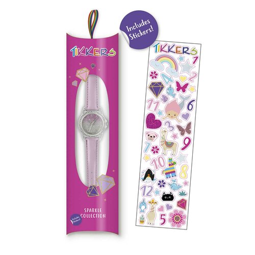 TIKKERS Girls Lilac Strap Ombre Shimmer Set Με Αυτοκόλλητα TK0191