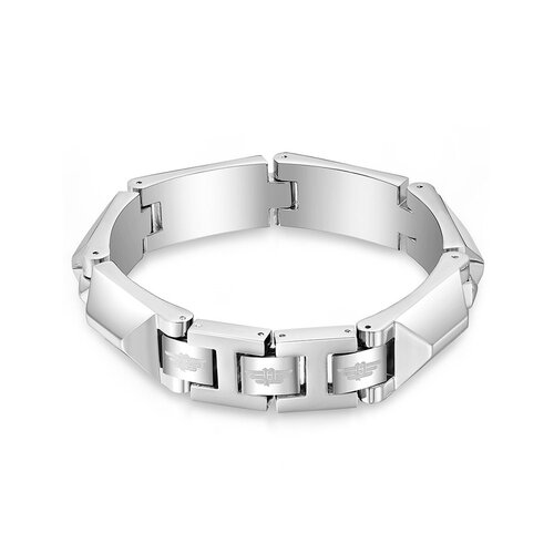 POLICE Geometric Metal Stainless Steel Bracelet 20cm PEAGB0001419