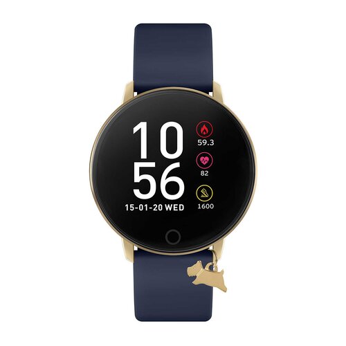 RADLEY LONDON Series 05 Smartwatch With Charm Gold and Blue Leather RYS05-2034-INT