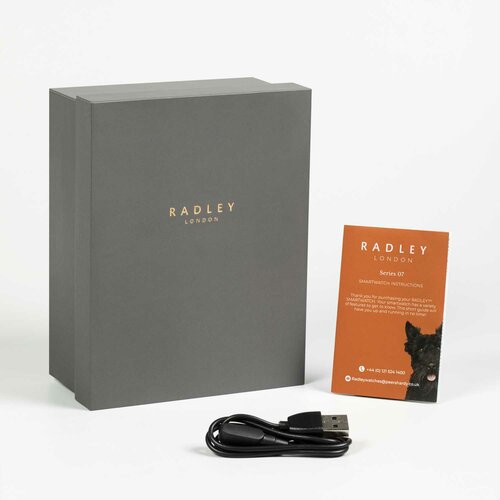 RADLEY LONDON Series 07 Smartwatch Rose Gold and Grey-Beige Silicone RYS07-2072-SET