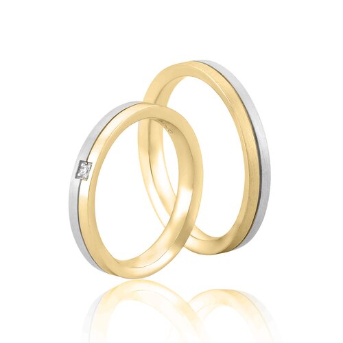 FACADORO Wedding Ring With Pattern Gold K14 WR-42WG