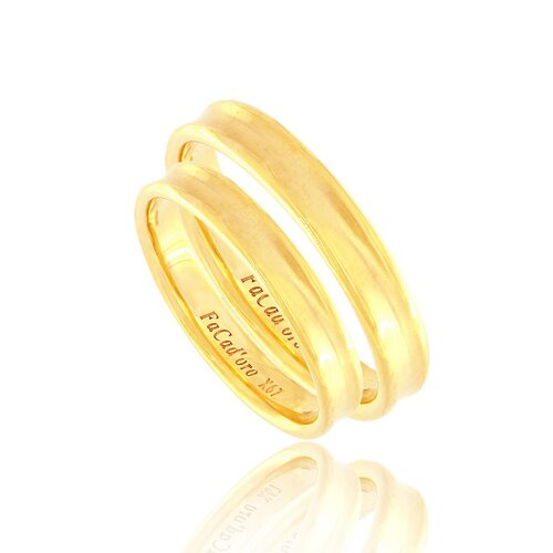 FACADORO Wedding Ring With Pattern Gold K14 WR-96G