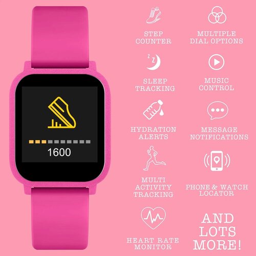 TIKKERS Teen Smartwatch Bright Pink TKS10-0003