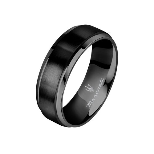MASERATI Μαύρο Δαχτυλίδι Από Ανοξείδωτο Ατσάλι JM223ATZ250