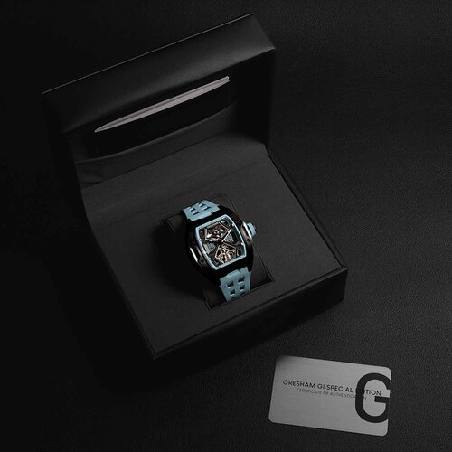 GRESHAM GL Special Edition Black and Light Blue Colourway-Horizon G1-0001-BLUE
