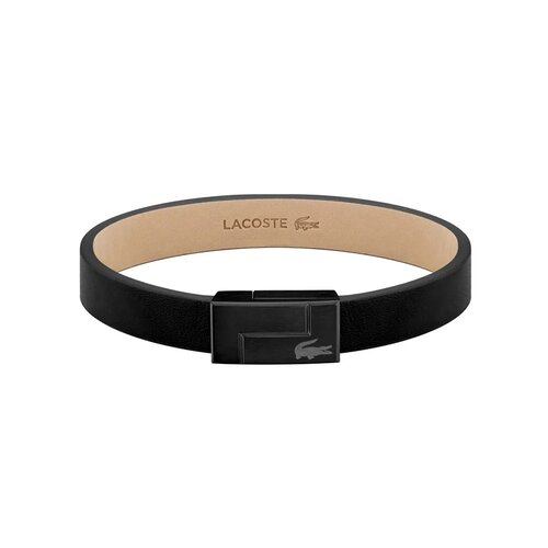 LACOSTE Leather Stainless Steel Bracelet 2040073