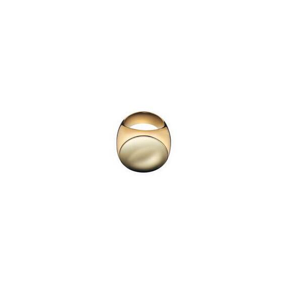 Calvin Klein Gold Stainless Steel Ring KJ07AR0107