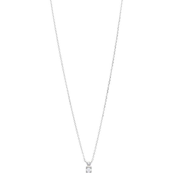 PRINCESILVERO Κολιέ Μονόπετρο Από Ασήμι 925 45cm 3A-KD561-1