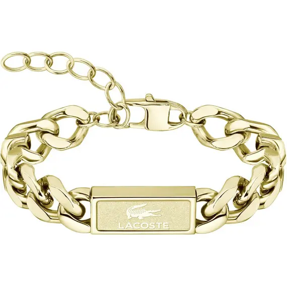 LACOSTE Backhand Βραχιόλι Χρυσό Από Ανοξείδωτο Ατσάλι 19cm 2040440