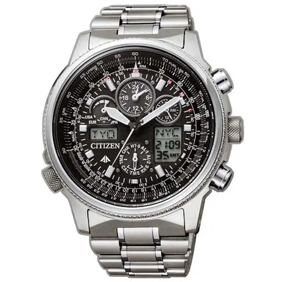 Citizen Super Pilot Eco-Drive Radio Controlled Titanium JY8020-52E